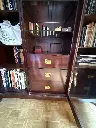 0115 Armario libreria de madera de caoba con marquetería (1).webp