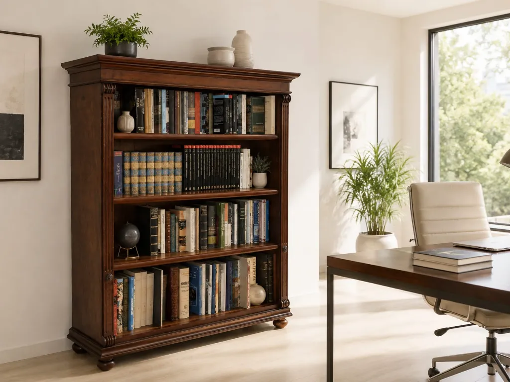 0116 Librería de caoba con 4 baldas (2).webp