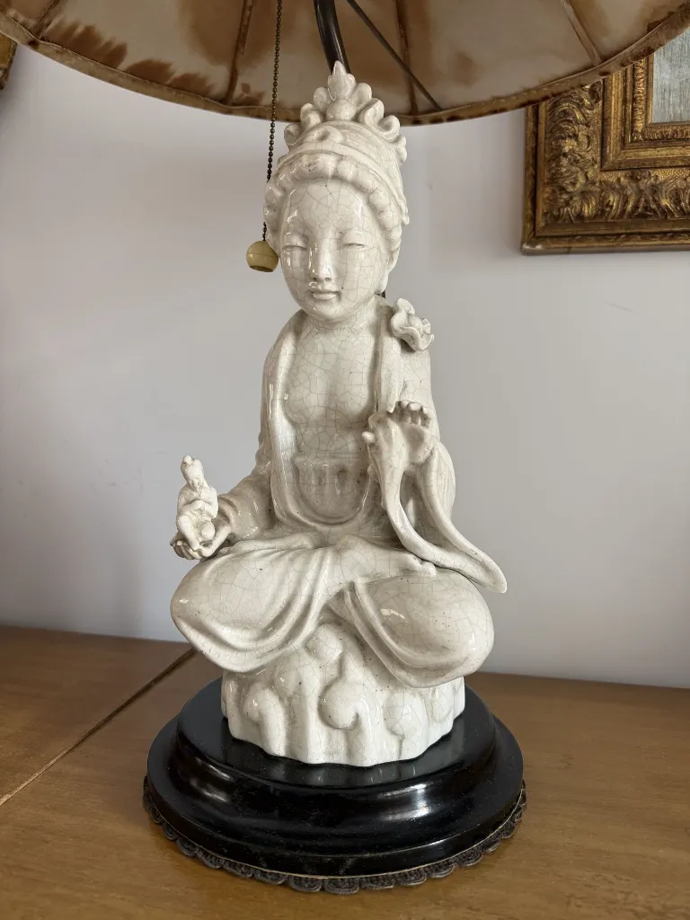 0127 Pareja de lámparas de porcelana motivo oriental  (5).webp
