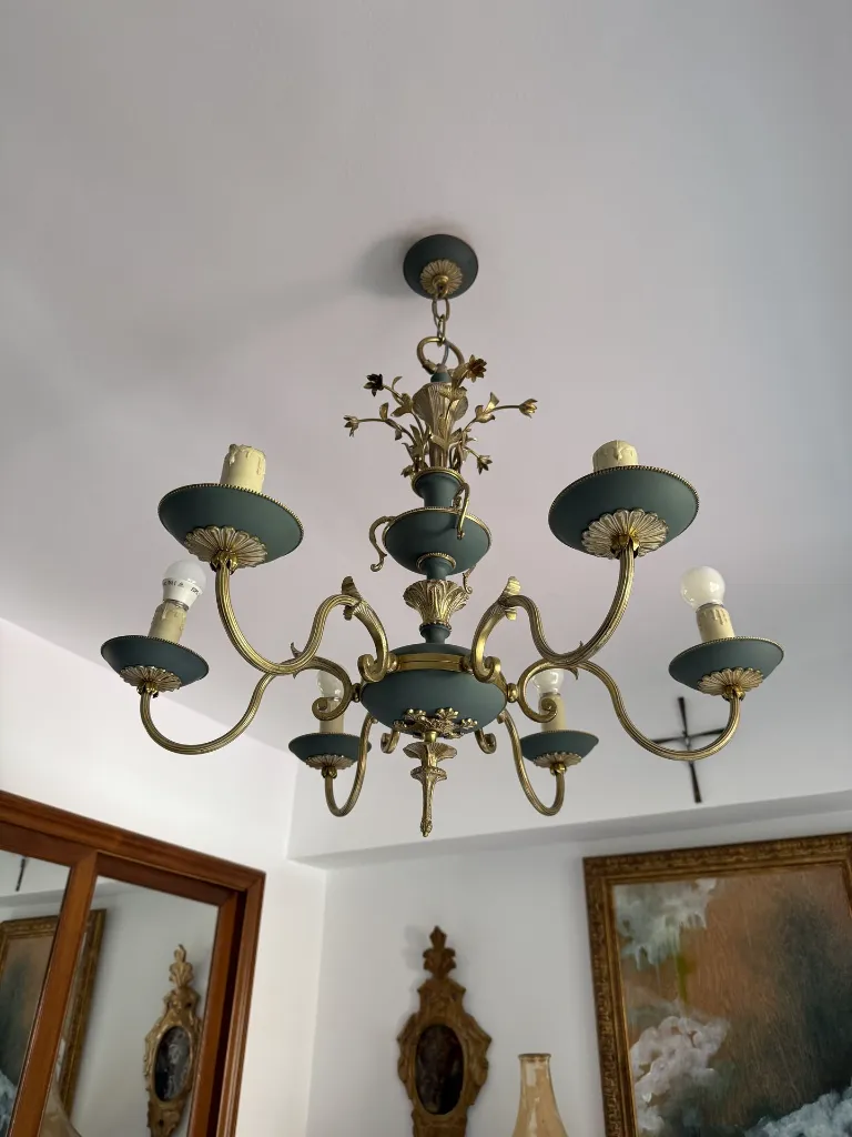 0128 Lampara de bronce y porcelana (8).webp