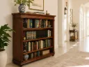 Librería de caoba con 4 baldas y gran capacidad