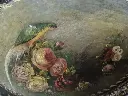 Bandeja de chapa Victoriana con madreperla