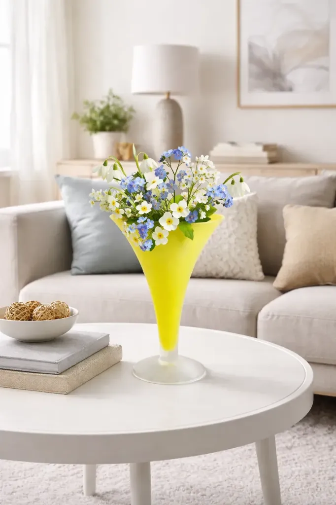 Pareja de jarrones de vidrio polaco escarchado