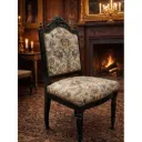 Seis sillas isabelinas ebonizadas